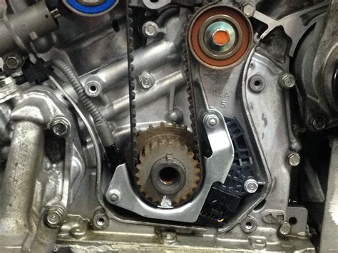 engine timing belt leaking